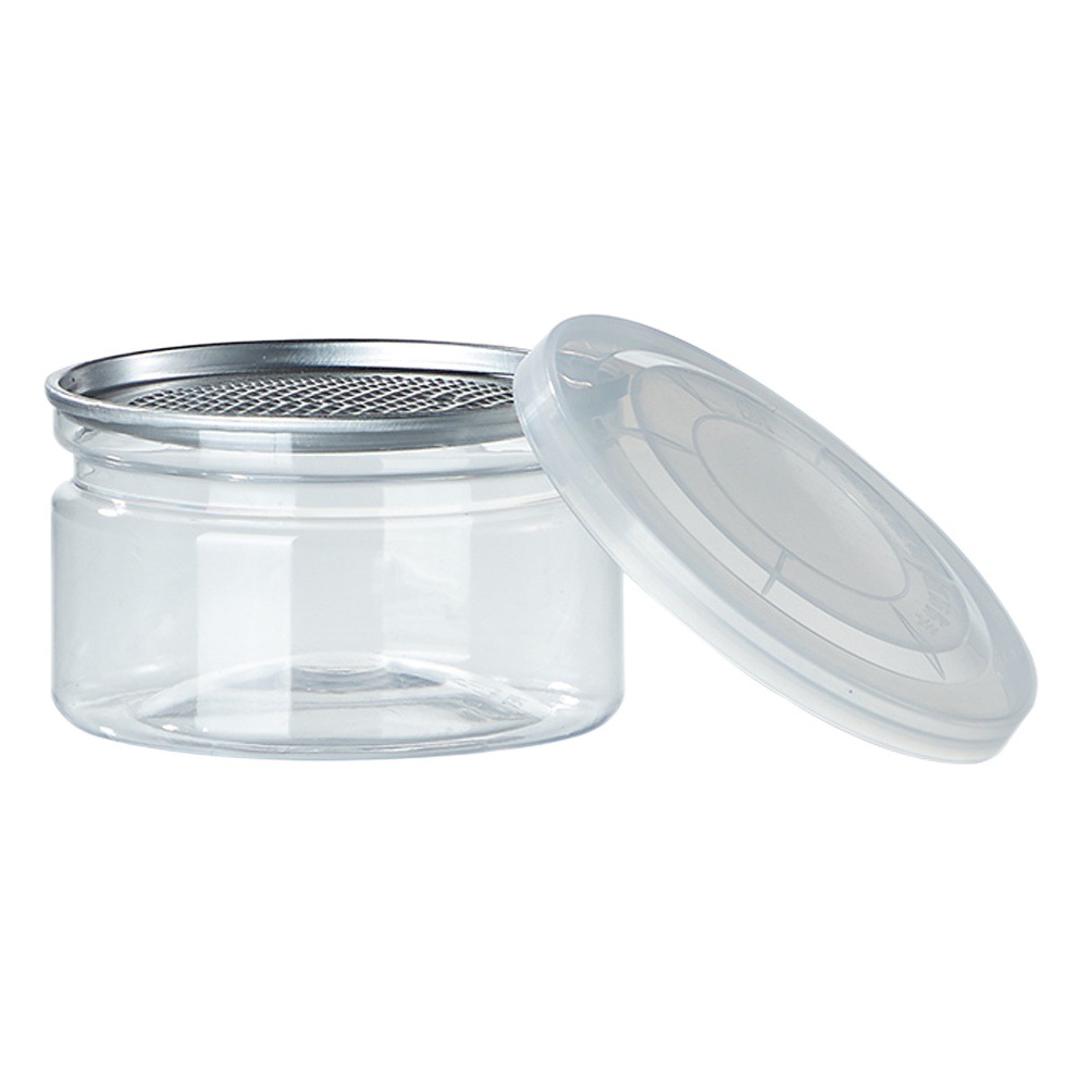 Shuangyang spot tarro de plástico transparente botella de plástico vacía pet tarro sellado de embalaje de galletas de nuez redonda de grado alimenticio image 1