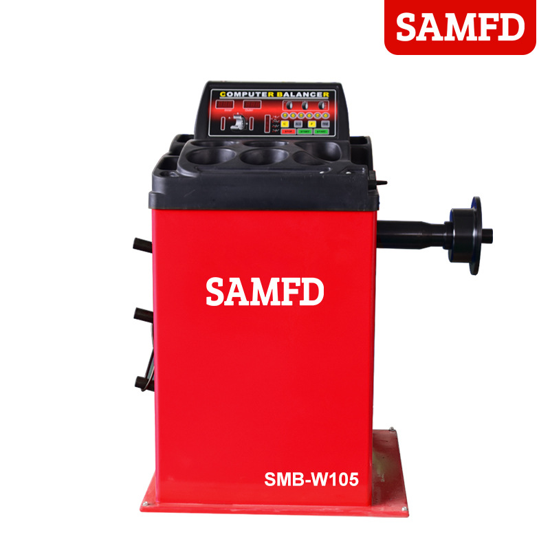 Motor de equilibrio dinámico de neumáticos SAMFD Reparación de equipos de mantenimiento de automóviles Balanceador automático láser infrarrojo Cubierta protectora de regla de tracción