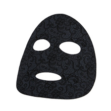 棉芙黑色蕾丝面膜布水刺无纺布面膜片柔软贴肤厂家直供免费寄样