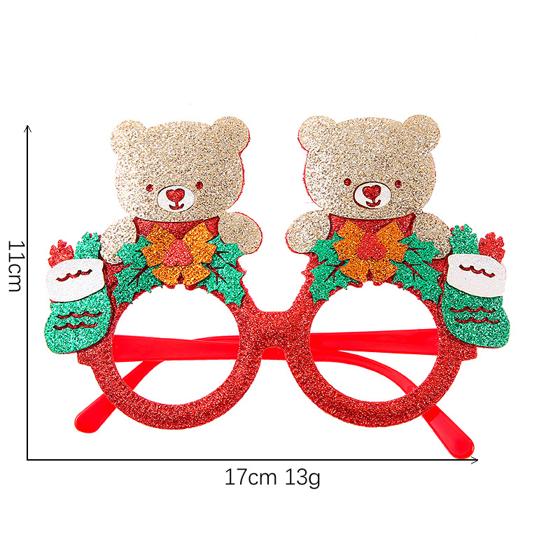 Nueva Navidad diadema gafas marco Halloween Día de San Valentín gafas de Santa Claus gafas Fiesta de Navidad