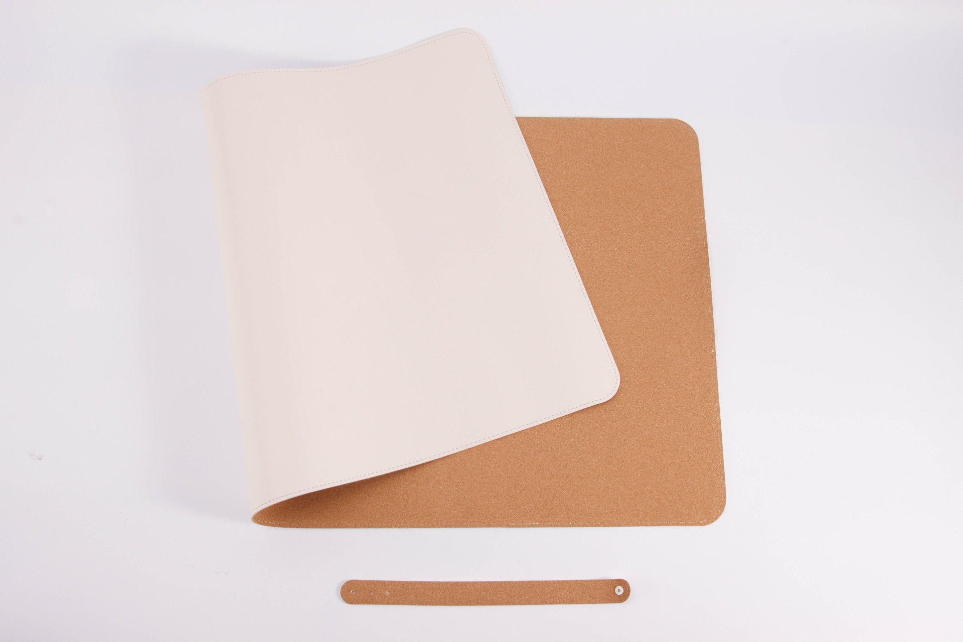 Alfombrilla de ratón de cuero de corcho, teclado de computadora portátil, escritorio de escritorio de oficina de color sólido de gran tamaño, patrón de impresión LOGO