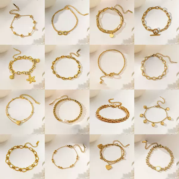 Jewelry Set That Does Not Fade, New Titanium Steel Bracelet for Women, Versatile Ins Style Fashion Hand Jewelry, Women's Jewelry, High-End Sense