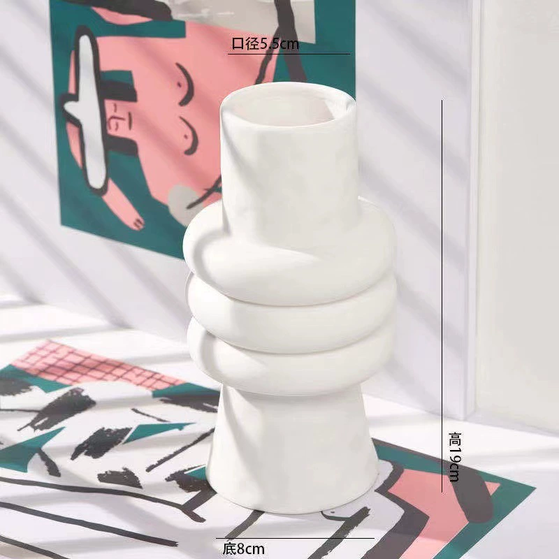 Ceramic fresh modern white decorations for living room, home decor