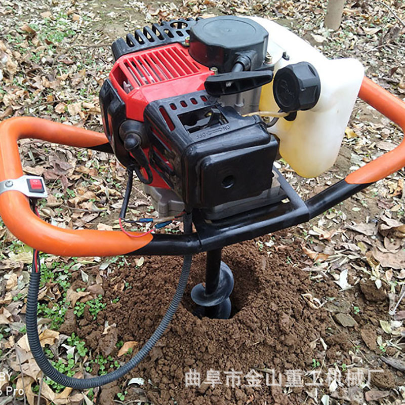 新款便携式挖坑机 悬挂式植树挖坑机 加厚型手持式挖坑机