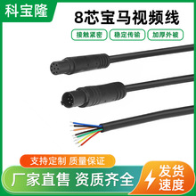 批发8P单头宝马线安防监控8针连接摄像头行车记录仪8孔信号电源线
