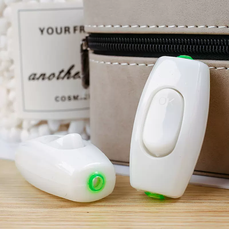 棉湖厂家直销809抗摔高级床头开关 乳白船型床头开关 吸塑包装