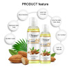 Almond moisturizing brightening massage oil for face full body, wholesale