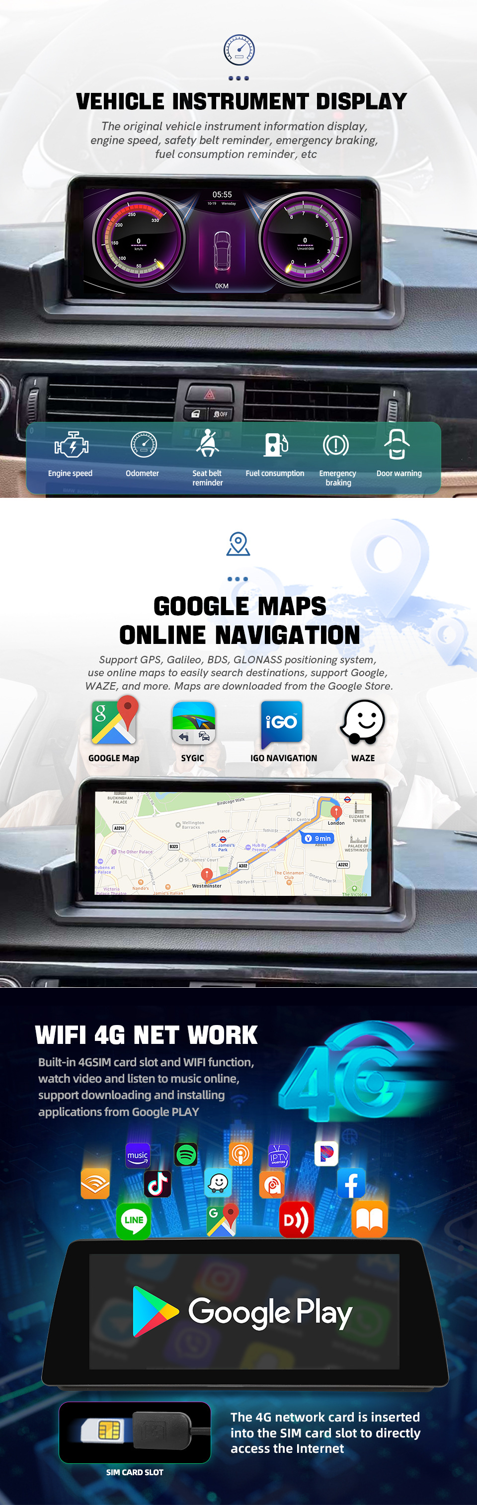 For Bmw 3 Series E90 320I 2006 2007 10.25'' Carplay Android