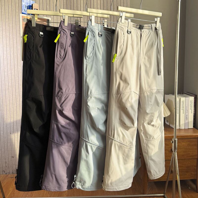 American Functional Softshell Pants for Men and Women, Winter Fleece-Lined, Warm, Straight-Leg, Slimming, Loose, Waterproof, Zippered, Casual Cargo Pants American Functional Softshell Pants for Men and Women, Winter Fleece-Lined, Warm, Straight-Leg, Slimming, Loose, Waterproof, Zippered, Casual Cargo Pants