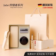 凌美LAMY钢笔狩猎者2023草莓红奶油白圣诞礼盒墨水笔礼盒套装团购