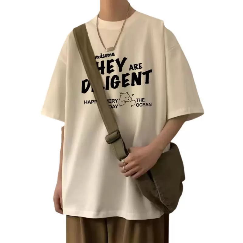 Summer trend short sleeve T-shirt, American style, oversize, loose fit