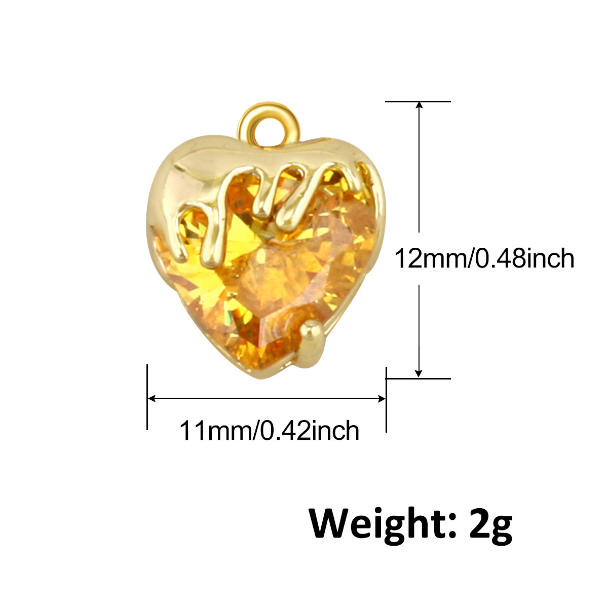 2g Weight Pendant Jewelry Making Type 11 * 12mm Jewelry Making Size Zircon Inlay Material DIY Jewelry Accessories Classification 1 Piece Quantity Copper Material Heart Shape Pattern All Seasons Season Plating Design Elegant, Glam Style 1 Piece 11 * 12mm Copper Zircon Heart Shape Pendant 18