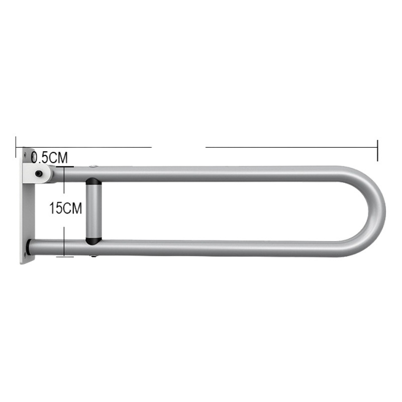 Baño apoyabrazos Booster de aluminio de aleación de baño suministros ancianos discapacitados auxiliar soporte préstamo apoyabrazos varilla