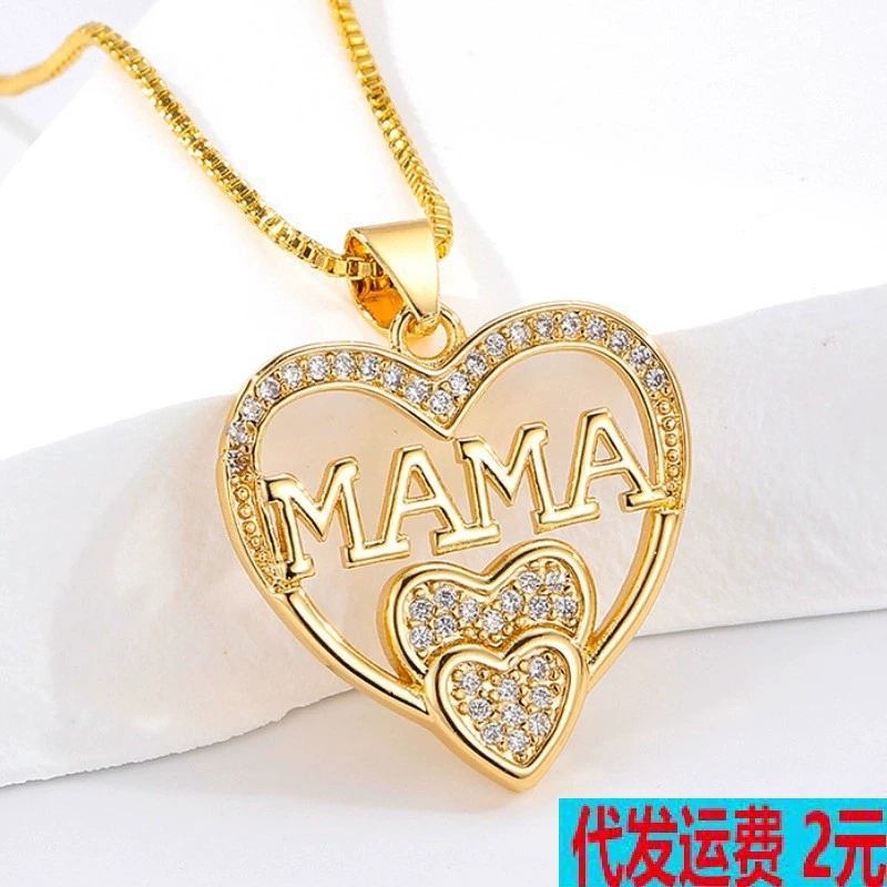 Трансграничные горячие продажи новый ожерелье бабочка любовь кулон королева ключица ожерелье день матери подарок украшения оптом