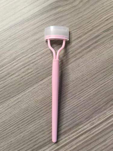 Steel-toothed eyelash brush, eyebrow comb, semi-curved eyelash auxiliary tool, stainless steel curling, long-lasting styling beauty tool