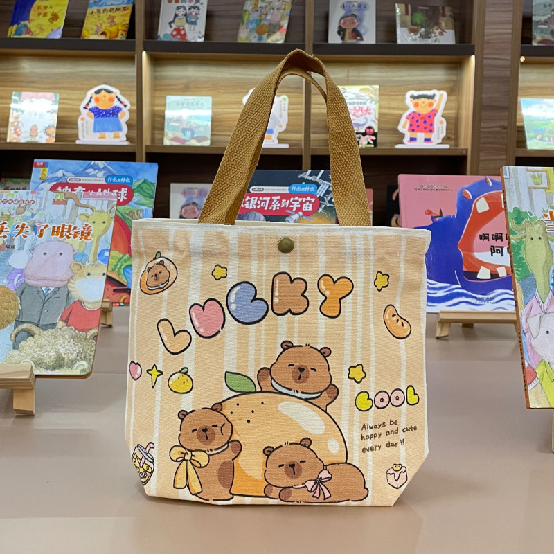 Canvas Bag Cute Small Canvas Bag Instagram Style Handbag Accompanying Gift Birthday in stock Student Canvas Bag