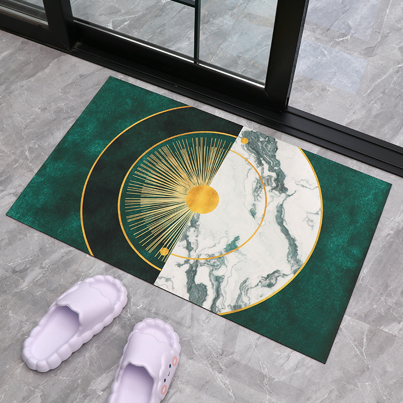 Alfombra de suelo transfronteriza alfombra de suelo antideslizante de baño de color sólido alfombra de barro suave de diatomita simple cocina alfombra de suelo de baño
