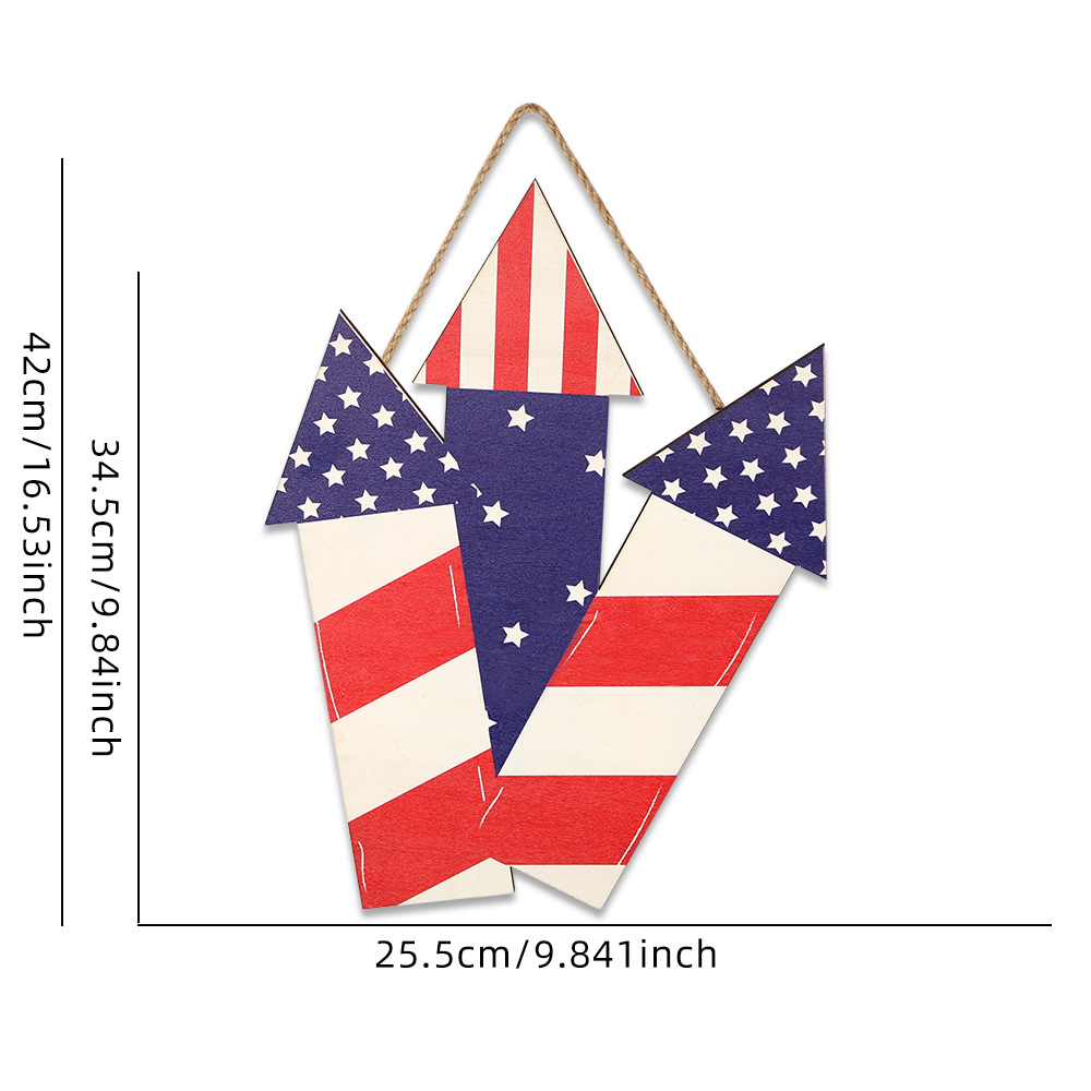 Letrero de madera del Día de la Independencia de Amazon, placa de madera con bandera estadounidense, decoración para fiestas americanas, letrero de bienvenida vintage para puerta, decoración colgante
