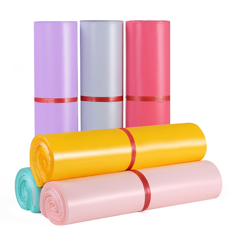New Material Low-Pressure Express Delivery Bags, Colorful Self-Adhesive Waterproof Bags, Large-Sized Logistics E-Commerce Clothing-Specific Packing Bags Wholesale