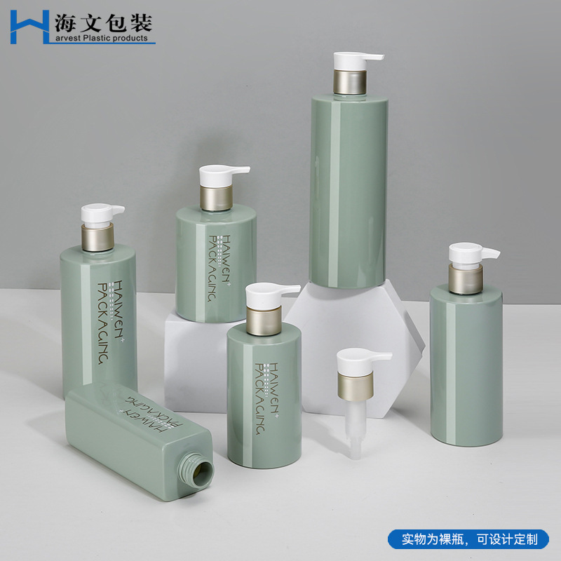300ml500ml按压式泵头洗护洗发水瓶沐浴露瓶 pet塑料身体乳包装瓶|undefined