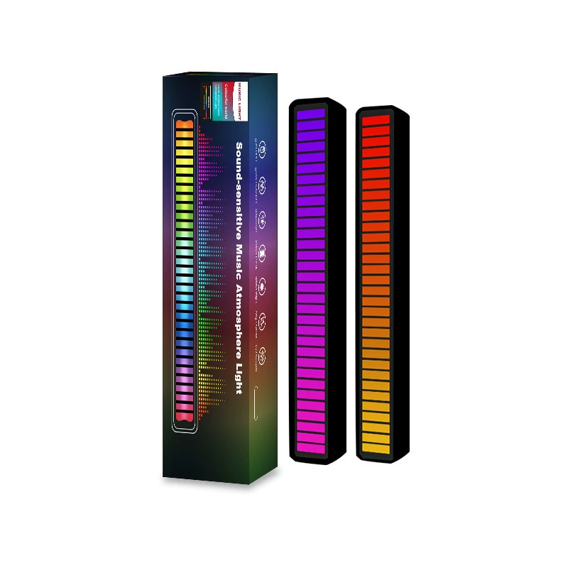 Новая RGB подсветка атмосферная лампа с управлением по музыке ритма, автомобиль USB датчик LED лампа атмосферы кросс‑бордер