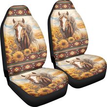 来图定 制跨境外贸厂家直销马向日葵元素图案 汽车四季通用座椅套