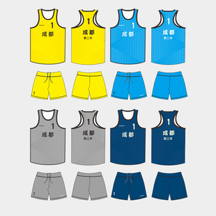 Source factory beach volleyball suit processing custom competition men's and women's volleyball suit style custom printing name printing number