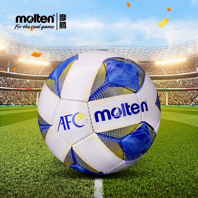 Football Genuine Molten Moten Adult Training Competition Wear-resistant Hand Sewing No.4 Ball F4A1711