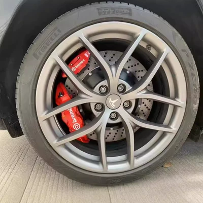 Caliper Modified V6: Brake caliper cover - brembo-gt4-dual-calipers-rear-wheel-four-piston-one-pair-for-the-front-wheel