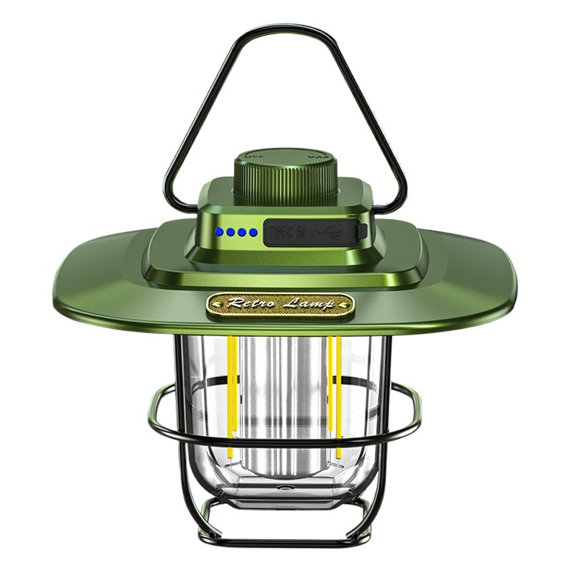 Transfronterizo nuevo retro al aire libre que acampa camping luz LED Luz de Techo Luz de la tienda luz del caballo de Carga inteligente Luz Portátil