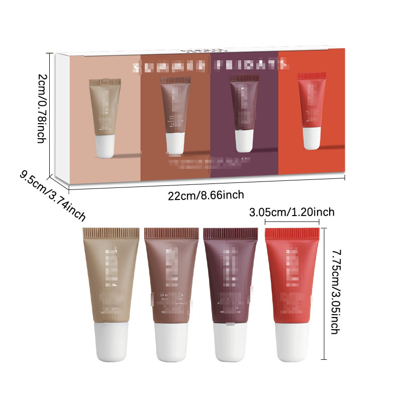 Cross-border lipstick summer fridays lip balm brillante, esmalte de labios, minipaquete para niñas, 5g * 4