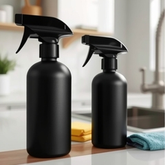 500ml円筒形300mlスプレーボトル、カーコーティング剤、油汚れ除去剤、PE素材プラスチックボトル、プラスチックポットスプレーボトル