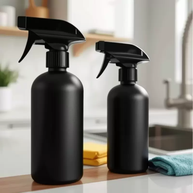 500ml圆柱300ml喷瓶汽车镀膜剂油污净PE材质塑料瓶塑料壶喷雾瓶