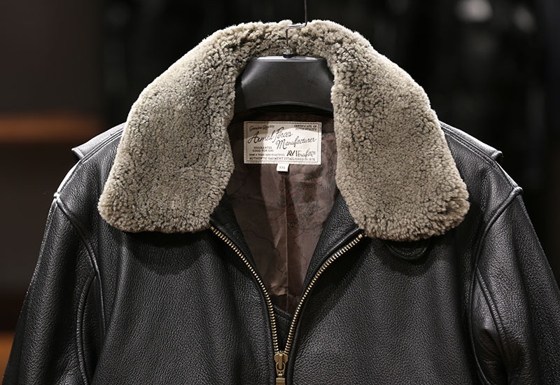 Men’s Genuine Goatskin G1 Bomber Jacket – Detachable Wool Collar, Vintage Flight Style (S-2XL)_voghion.com