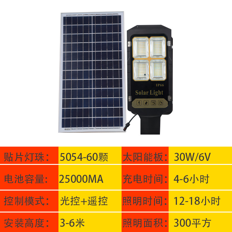 Luces solares LED para exteriores, luces para jardín, luces de paisaje, luces de ingeniería de alta potencia ajustables para carreteras, postes altos