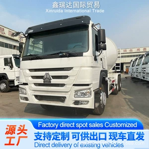 HOWO Mixer Truck with Four Front and Eight Rear Mixing Tanks, New Cement Mixer Truck with 8-12 Cubic Meters Capacity