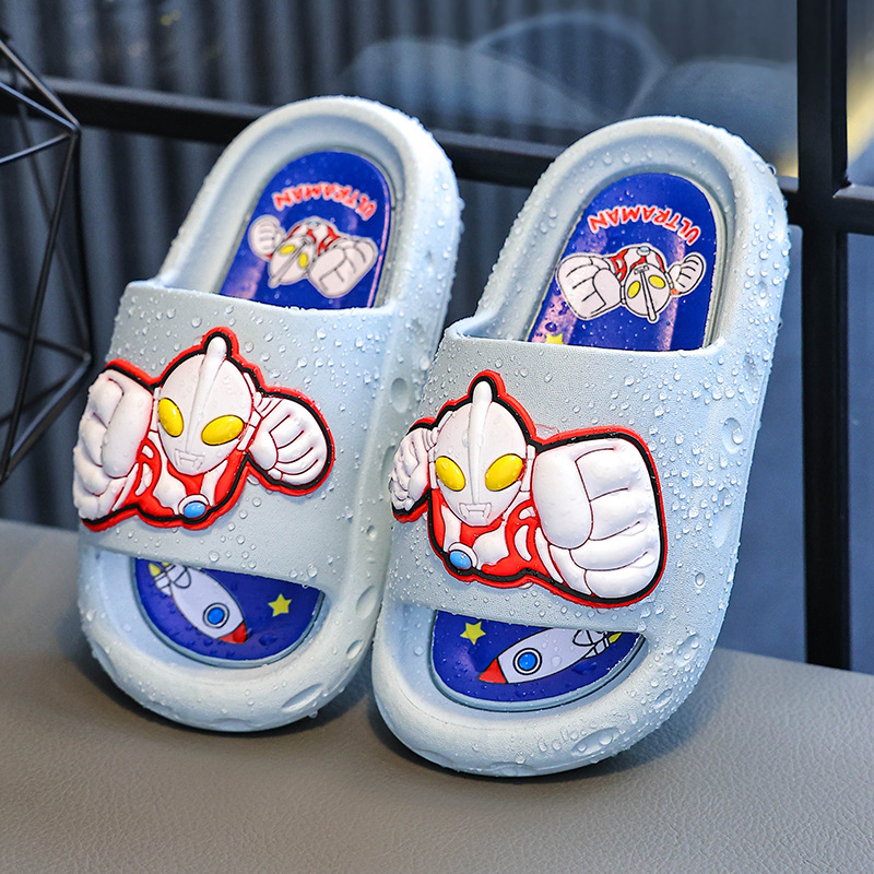 Ultraman Children's Sandals and Slippers Cartoon Non-slip Thickened Wear-resistant Boys' Home Superman Soft Bottom Baby Slippers Ultraman Children's Sandals and Slippers Cartoon Non-slip Thickened Wear-resistant Boys' Home Superman Soft Bottom Baby Slippers