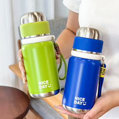 保溫杯女2023新款316不鏽鋼水杯茶水分離學生便攜泡茶杯子保冷杯