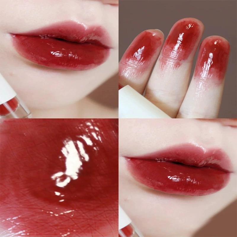 Блеск для губ Glossy Lip Gloss (Daimanpu) — зеркальный эффект, интенсивное увлажнение, дизайн медведя, 25 г
