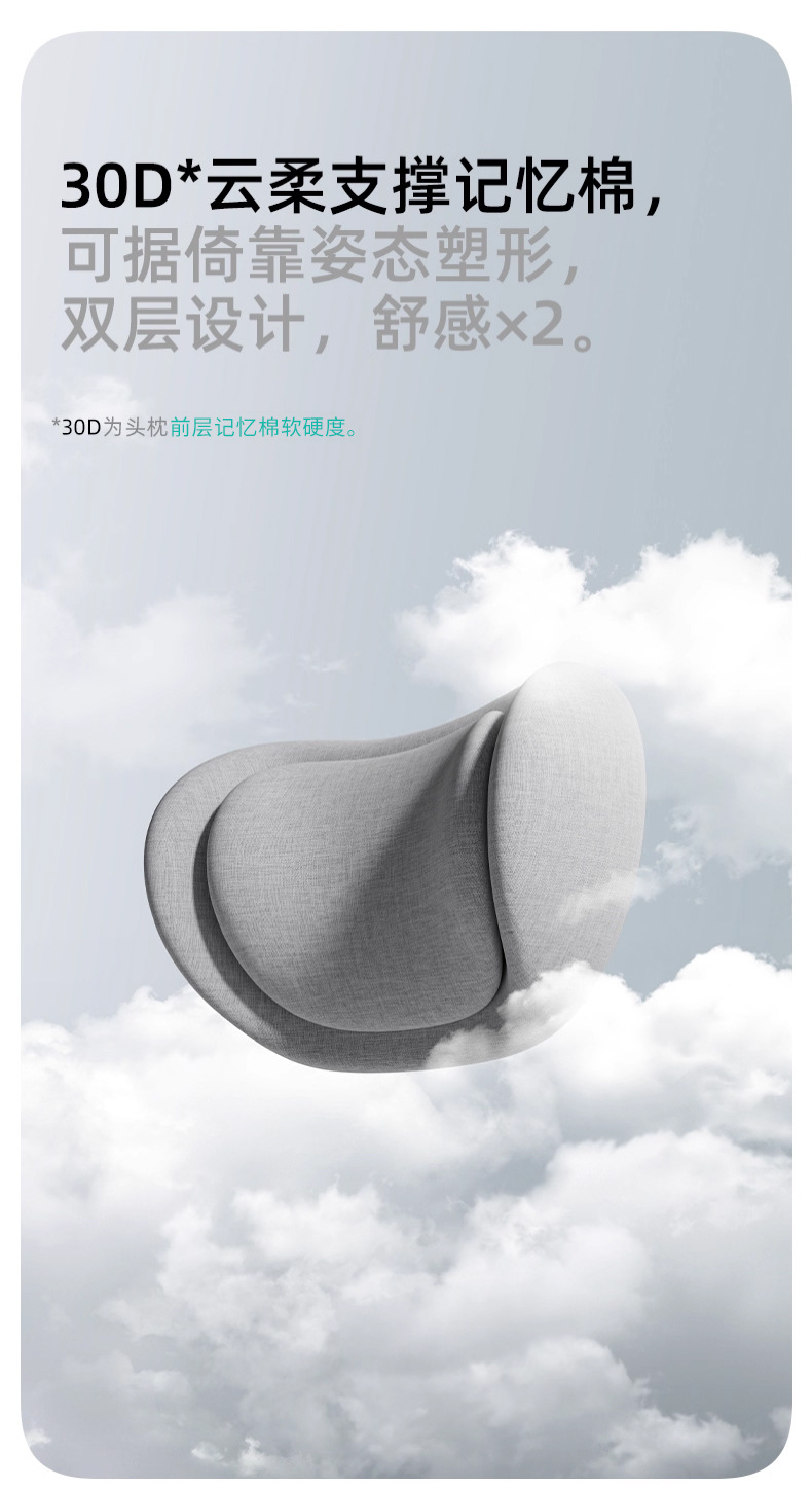 Car Headrest, Double-Layer Car Pillow, Neck Pillow, Car Seat Pillow, Lumbar Cushion, Neck and Waist Support, 2026 New Model