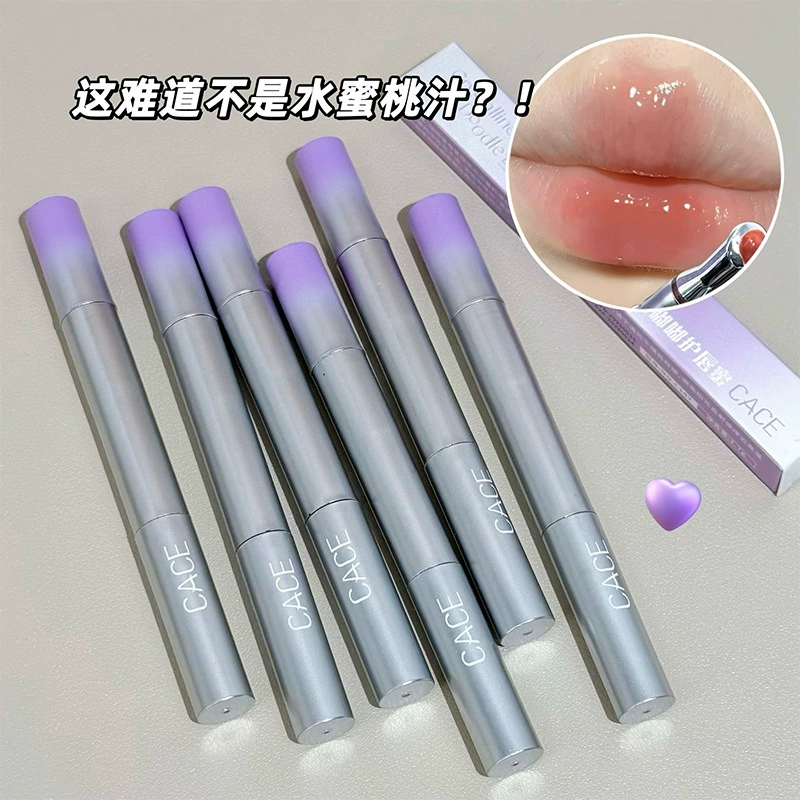 Блеск для губ CACE Crystal Clear Dudu, стеклянный зеркальный, увлажняющий, прозрачный, легко наносится, ежедневный, оптом.