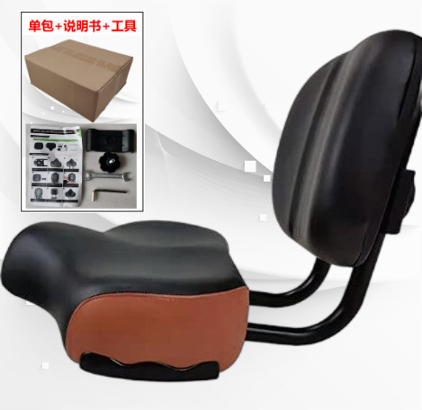 Bicicleta eléctrica transfronteriza con sillín de respaldo, conducción de fitness en triciclo, asiento de bicicleta dinámico a tope grande