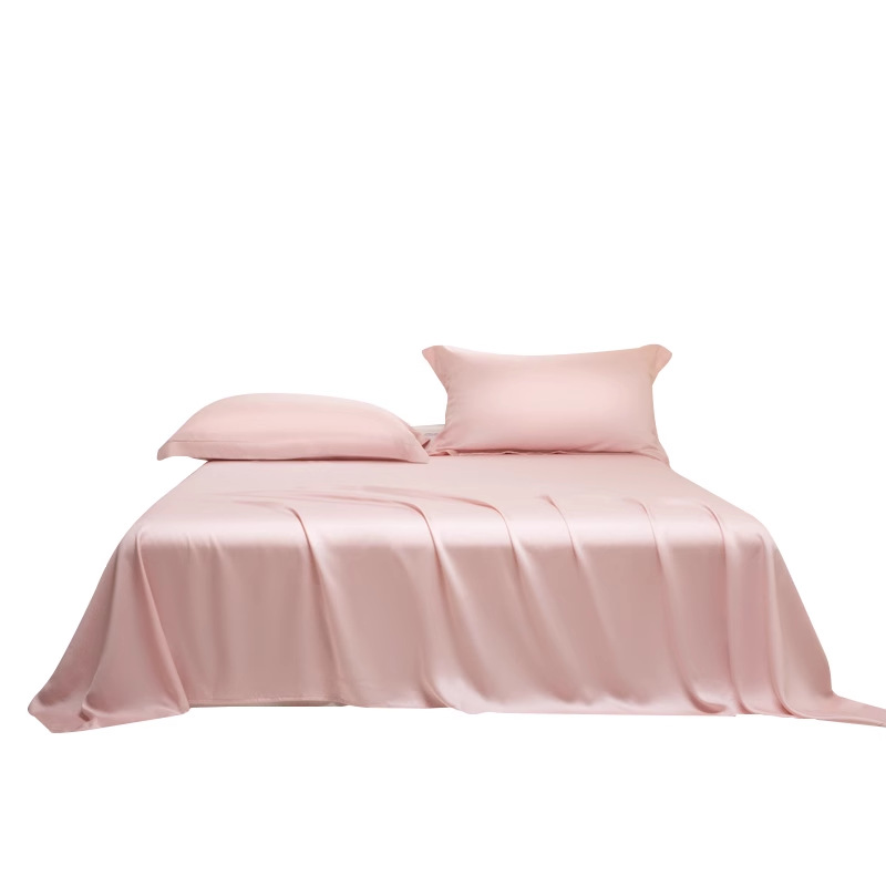 Nuevas sábanas de verano de seda de una sola pieza dormitorio doble, seda de hielo, funda de edredón desnuda, funda de almohada de edredón fresco, juego de tres piezas