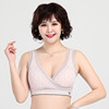 Comfortable breathable colored elastic bra, thin underwear for mother, for middle age