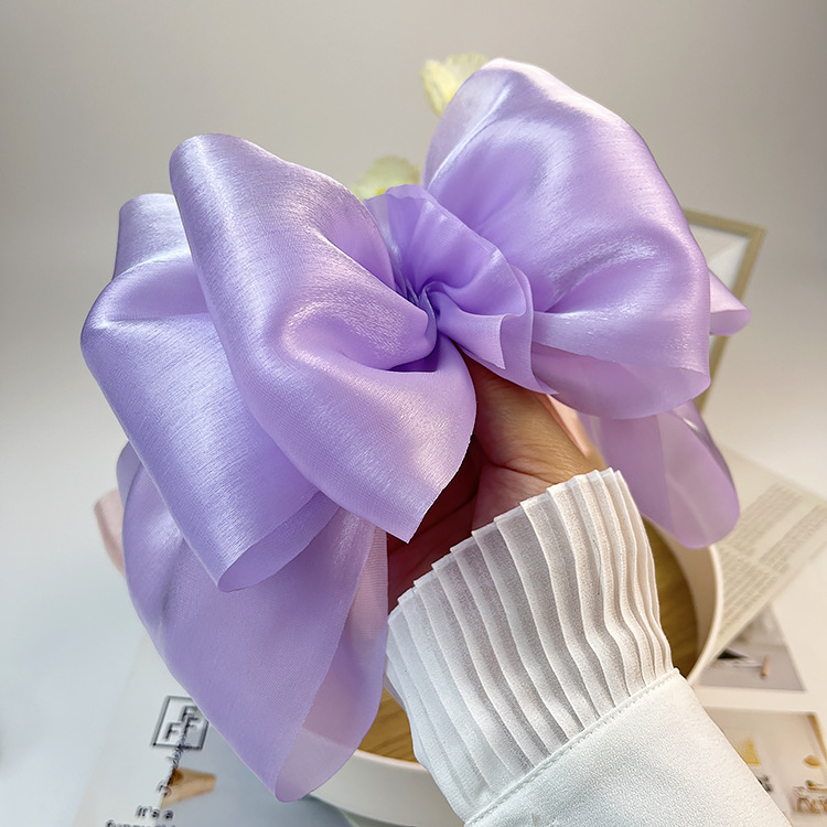 Women's Simple Style Bow Knot Organza Handmade Hair Clip display picture 17