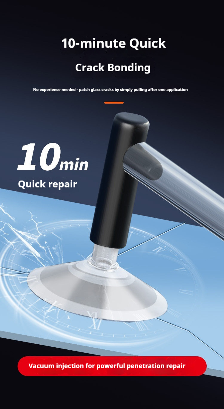 Cross-Border Exclusive Supply of Glass Repair Fluid for Car Windshield Cracks, Fissures, and Scratches