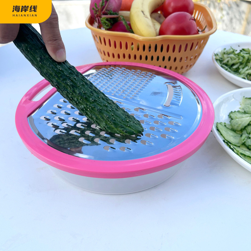 Raspador de verduras multifuncional casero cortador de papas raspador de zanahoria raspador de cabello cortador de cabello grueso herramientas de cocina