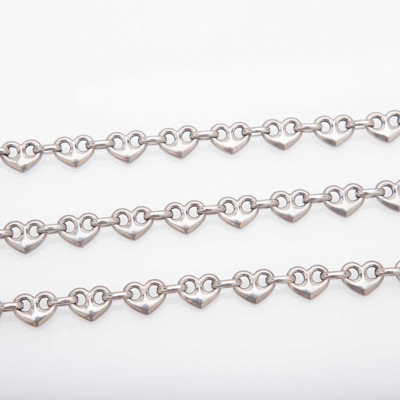 20g Weight Chain Jewelry Making Type Bracelets Classification 1 Piece Quantity 304 Stainless Steel Material Heart Shape Pattern All Seasons Season Casual Style 1 Piece 304 Stainless Steel Bracelets Chain Casual Heart Shape 7