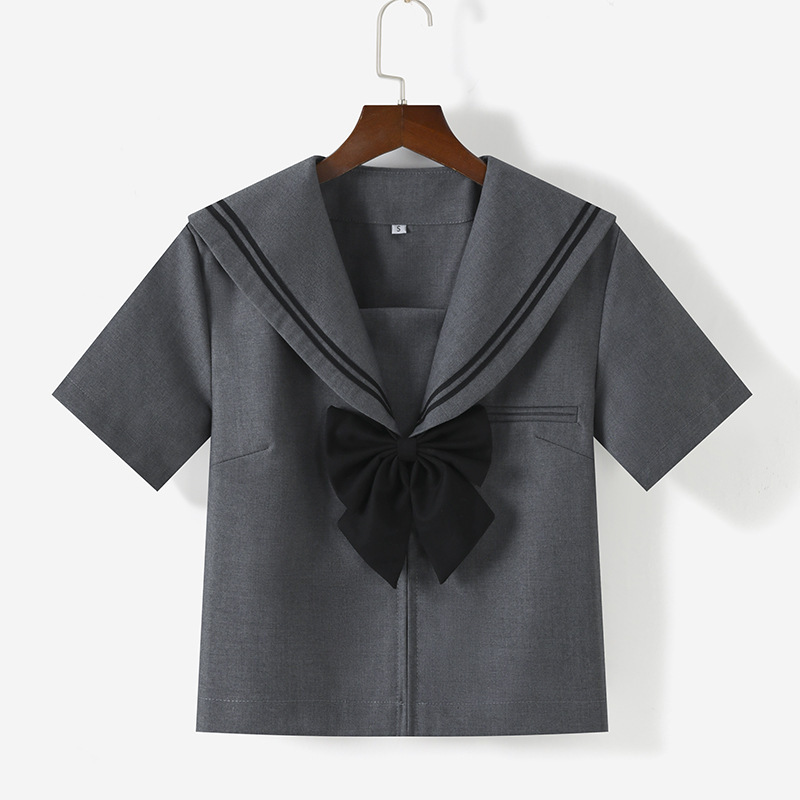 工厂代发包售后灰二本jk制服水手服jk校供感百褶裙jk套装jk裙正版|undefined