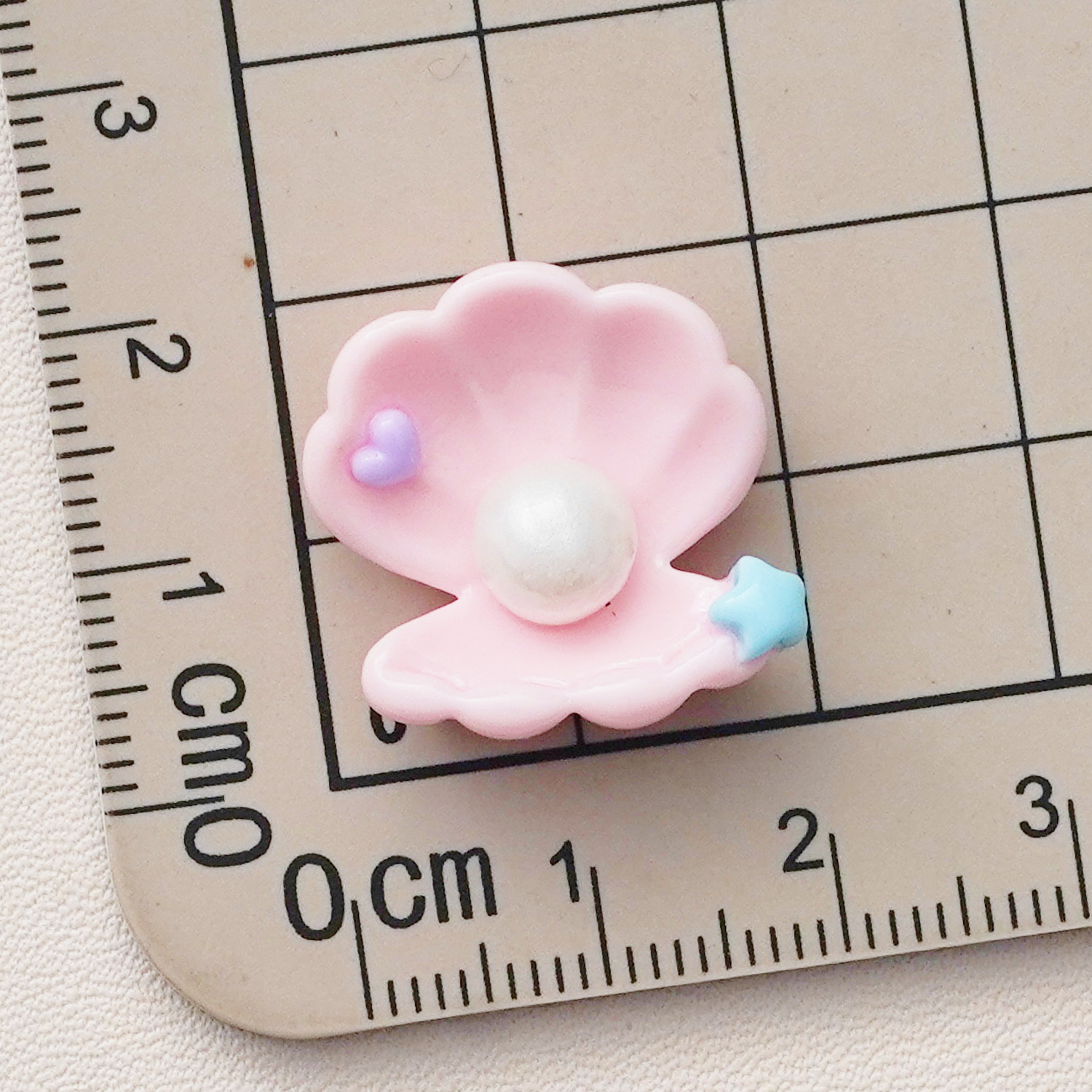 Perla Shell ~ lindo de dibujos animados crema pegamento teléfono Shell resina accesorios teléfono móvil cadena colgante DIY joyería hecha a mano image 3